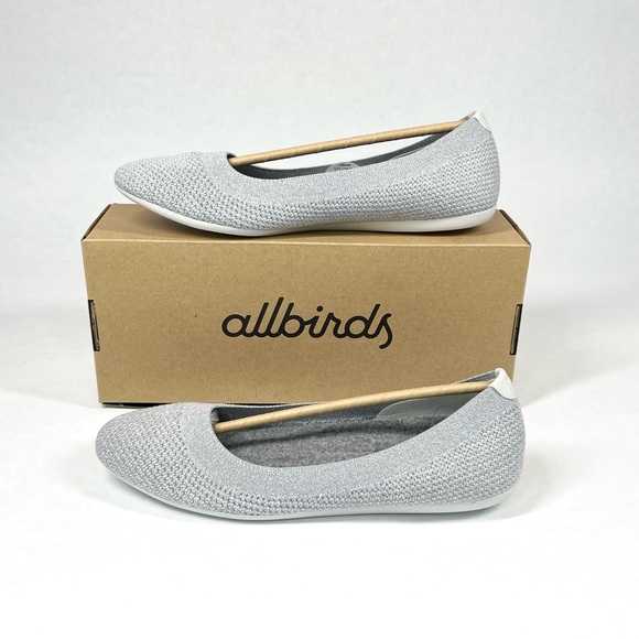 **SOLD** allbirds Tree Breezers Slip On Ballet Flats Shoes Mallee Grey Women 10 - Picture 4 of 13